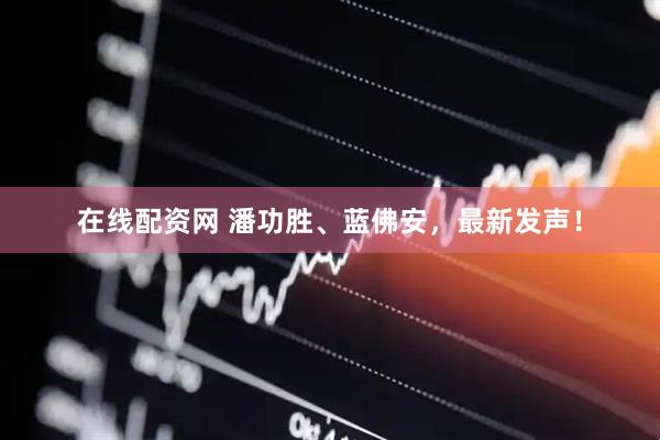 在线配资网 潘功胜、蓝佛安，最新发声！